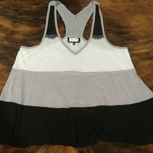 MISS ME color block tank